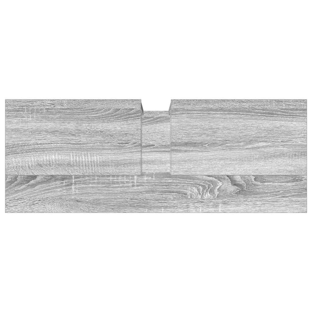 Móvel p/ lavatório 80x30x60cm derivados madeira cinzento sonoma