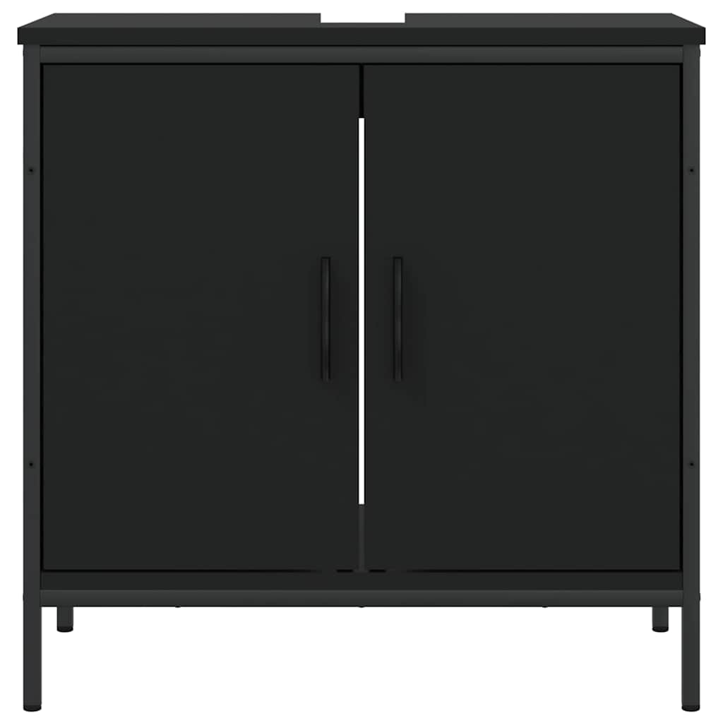 Móvel para lavatório 60x30x60 cm derivados de madeira preto