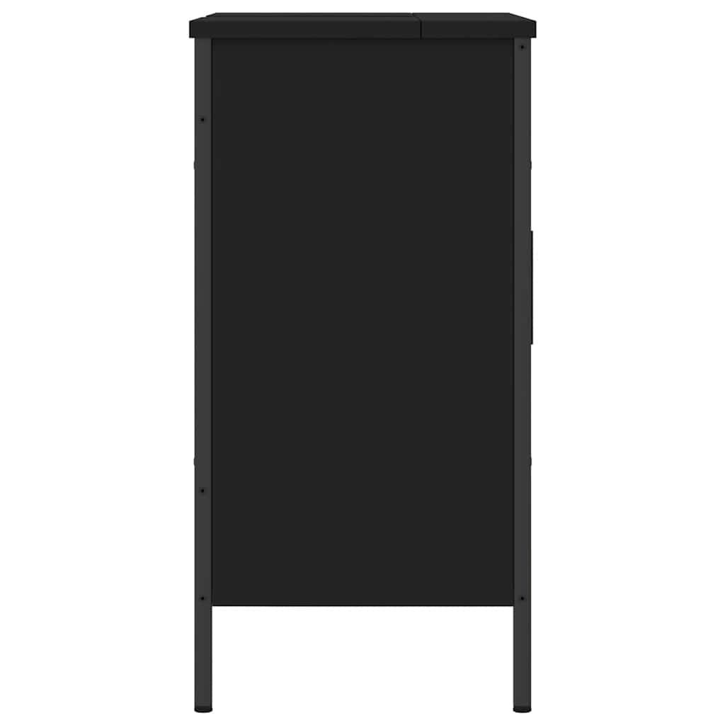 Móvel para lavatório 60x30x60 cm derivados de madeira preto