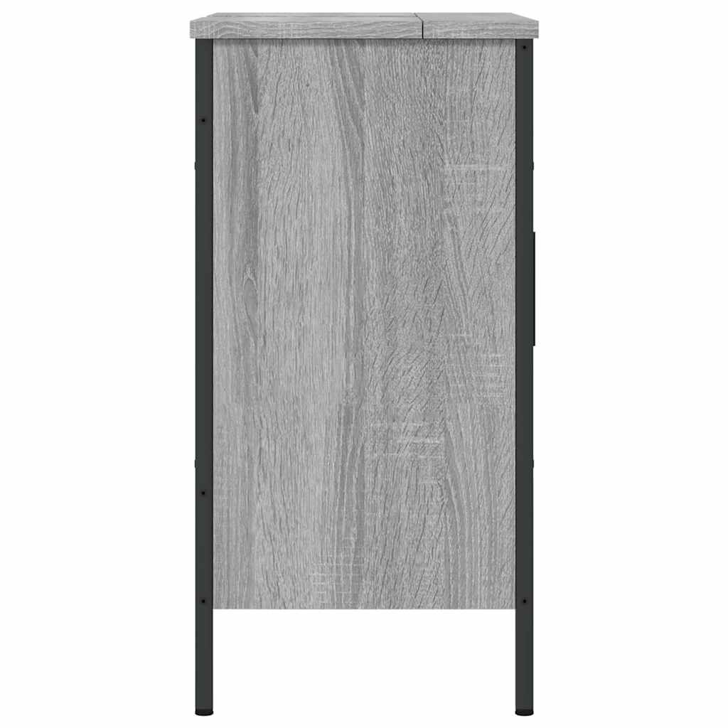 Móvel p/ lavatório 60x30x60cm derivados madeira cinzento sonoma