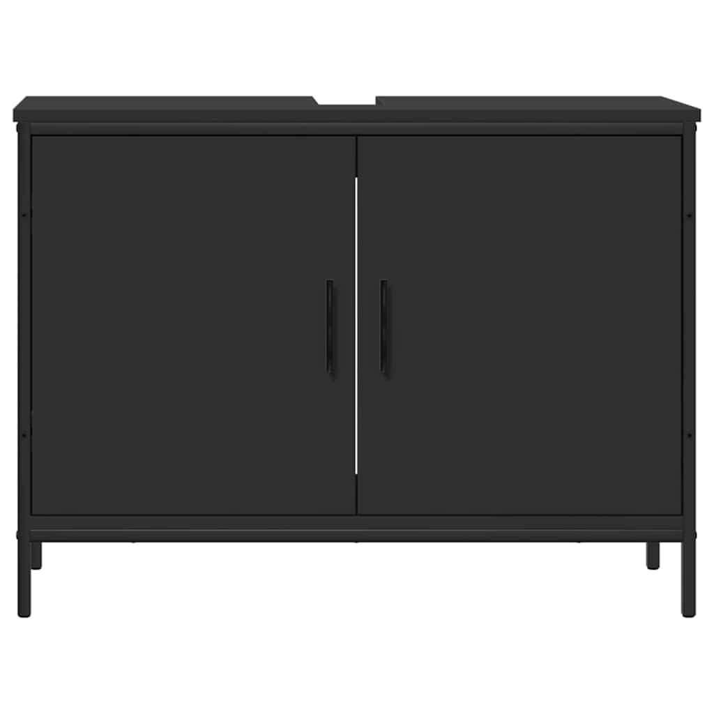 Móvel para lavatório 80x30x60 cm derivados de madeira preto