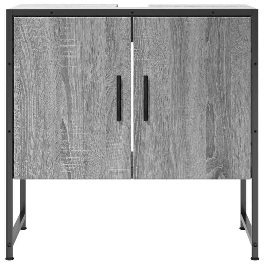 Móvel p/ lavatório 60x33x60cm derivados madeira cinzento sonoma