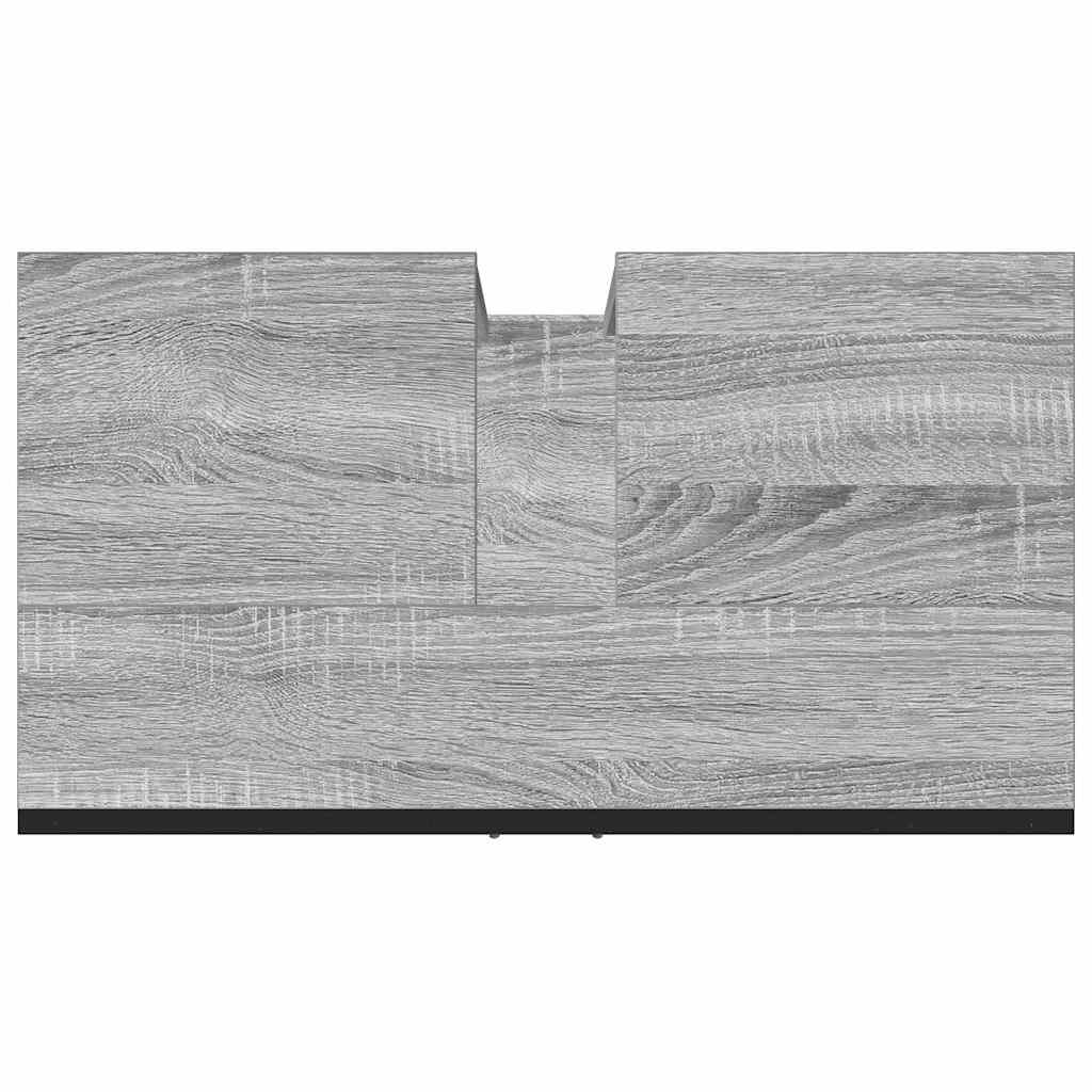 Móvel p/ lavatório 60x33x60cm derivados madeira cinzento sonoma