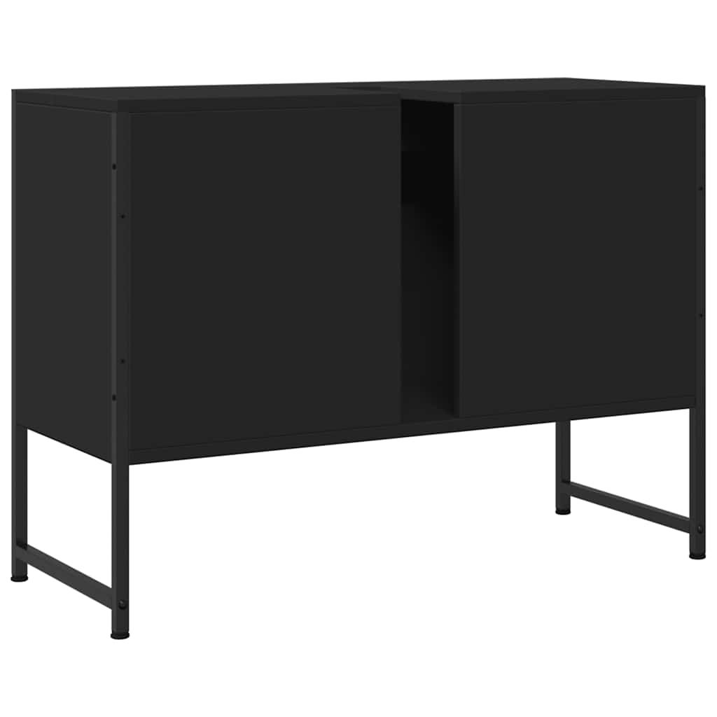 Armário lavatório casa de banho 80x33x60 cm deriv.madeira preto