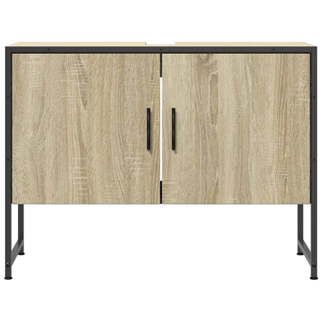 Armário lavatório WC 80x33x60 cm deriv. madeira carvalho sonoma