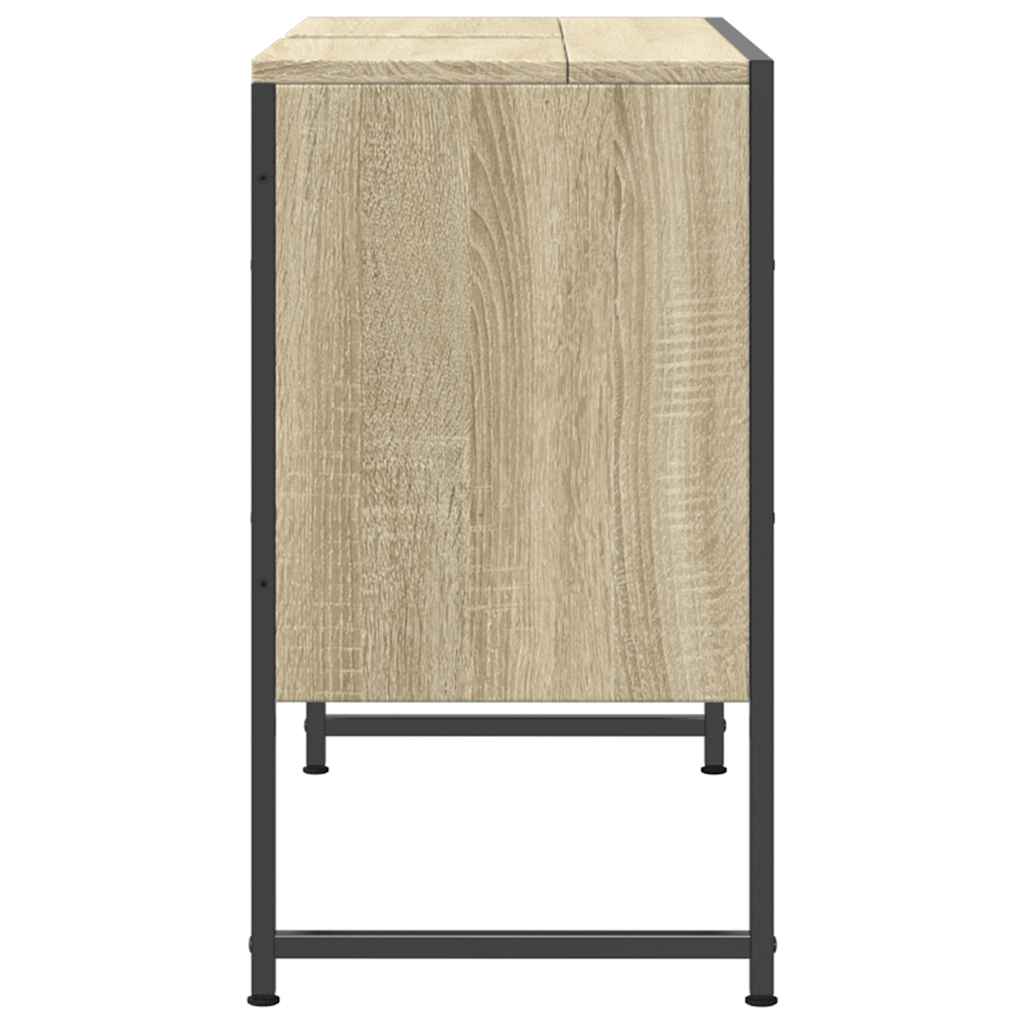 Armário lavatório WC 80x33x60 cm deriv. madeira carvalho sonoma
