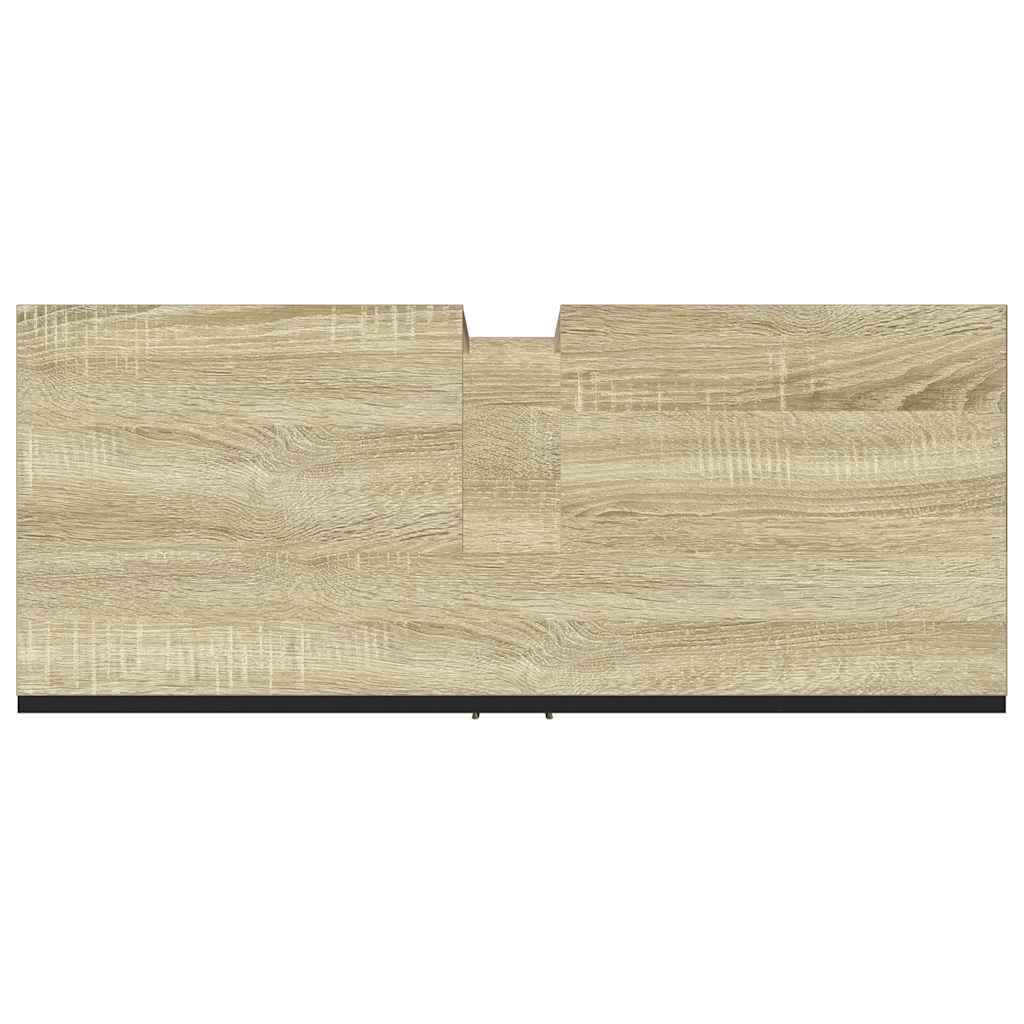 Armário lavatório WC 80x33x60 cm deriv. madeira carvalho sonoma