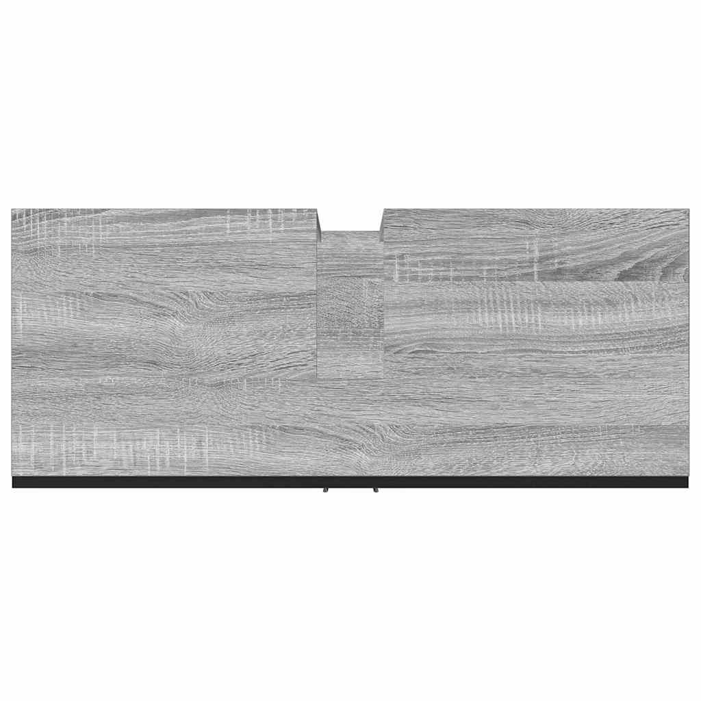 Armário p/ lavatório WC 80x33x60 cm deriv.madeira cinza sonoma