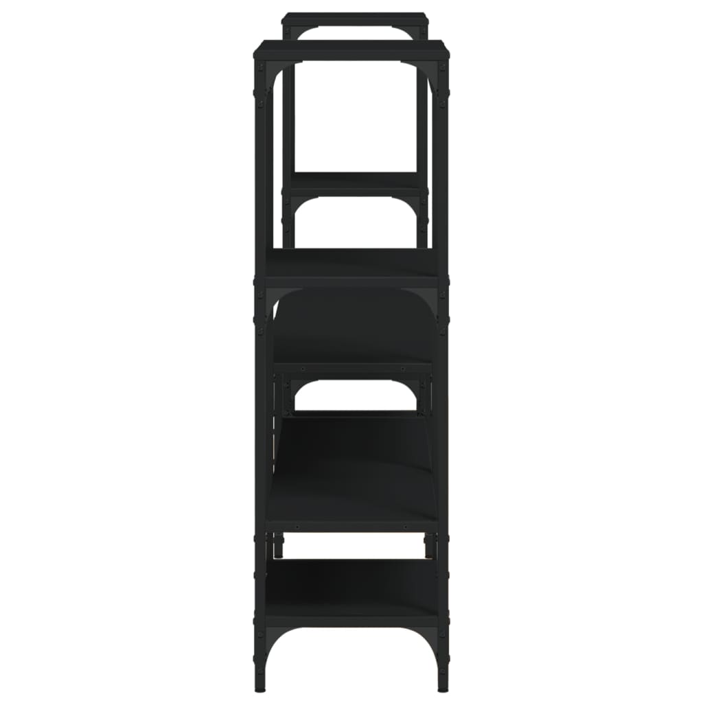 Armário de TV 206,5x28,5x95 cm derivados de madeira preto