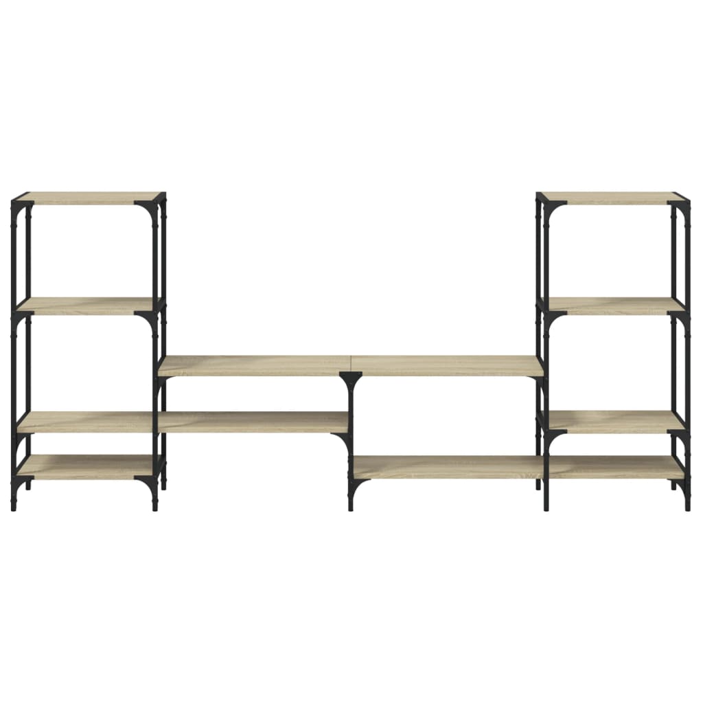 Armário TV 206,5x28,5x95cm derivados de madeira carvalho sonoma