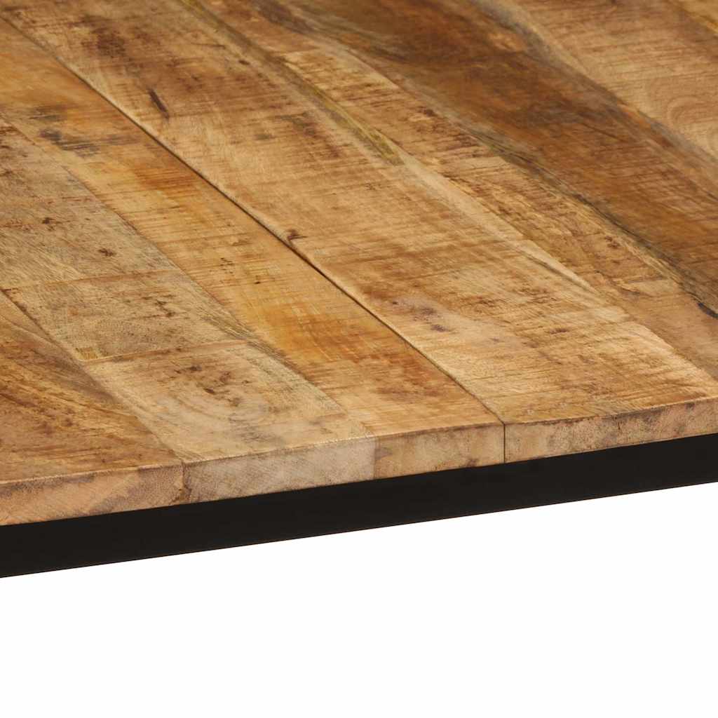Mesa de jantar 140x70x75 cm madeira de mangueira maciça áspera