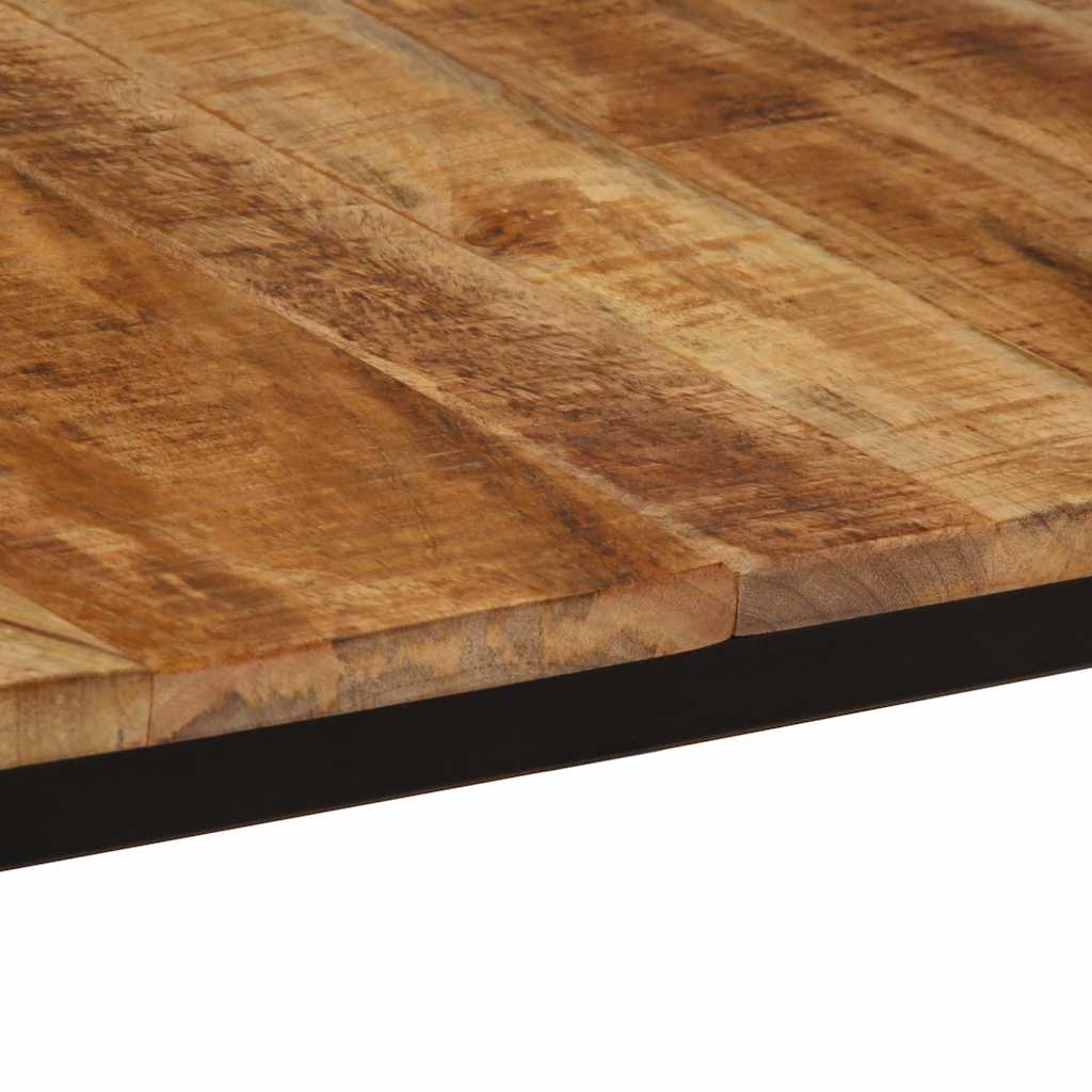 Mesa de jantar 160x80x75 cm madeira de mangueira maciça áspera