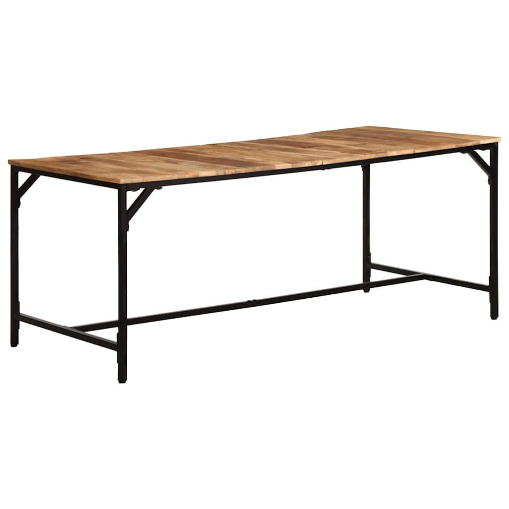 Mesa de jantar 180x90x75 cm madeira de mangueira maciça