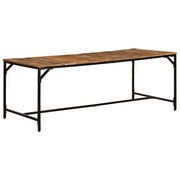 Mesa de jantar 200x100x75 cm madeira de mangueira maciça áspera