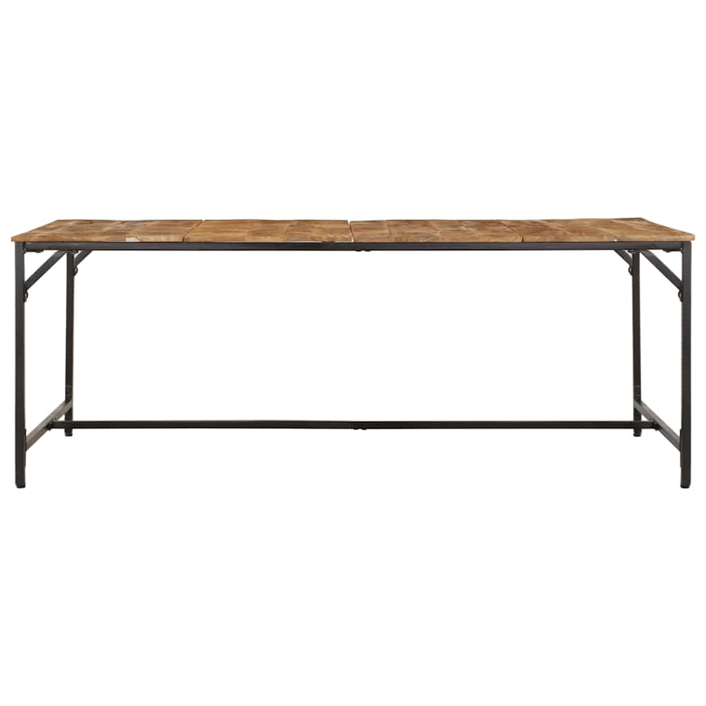 Mesa de jantar 200x100x75 cm madeira de mangueira maciça áspera
