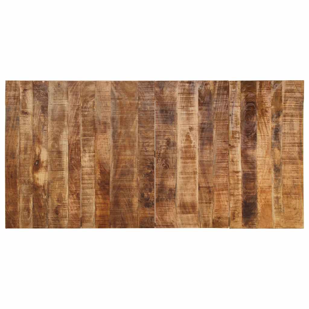 Mesa de jantar 200x100x75 cm madeira de mangueira maciça áspera