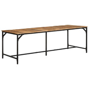 Mesa de jantar 220x90x75 cm madeira de mangueira maciça áspera