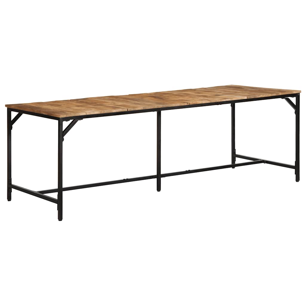 Mesa de jantar 220x90x75 cm madeira de mangueira maciça áspera