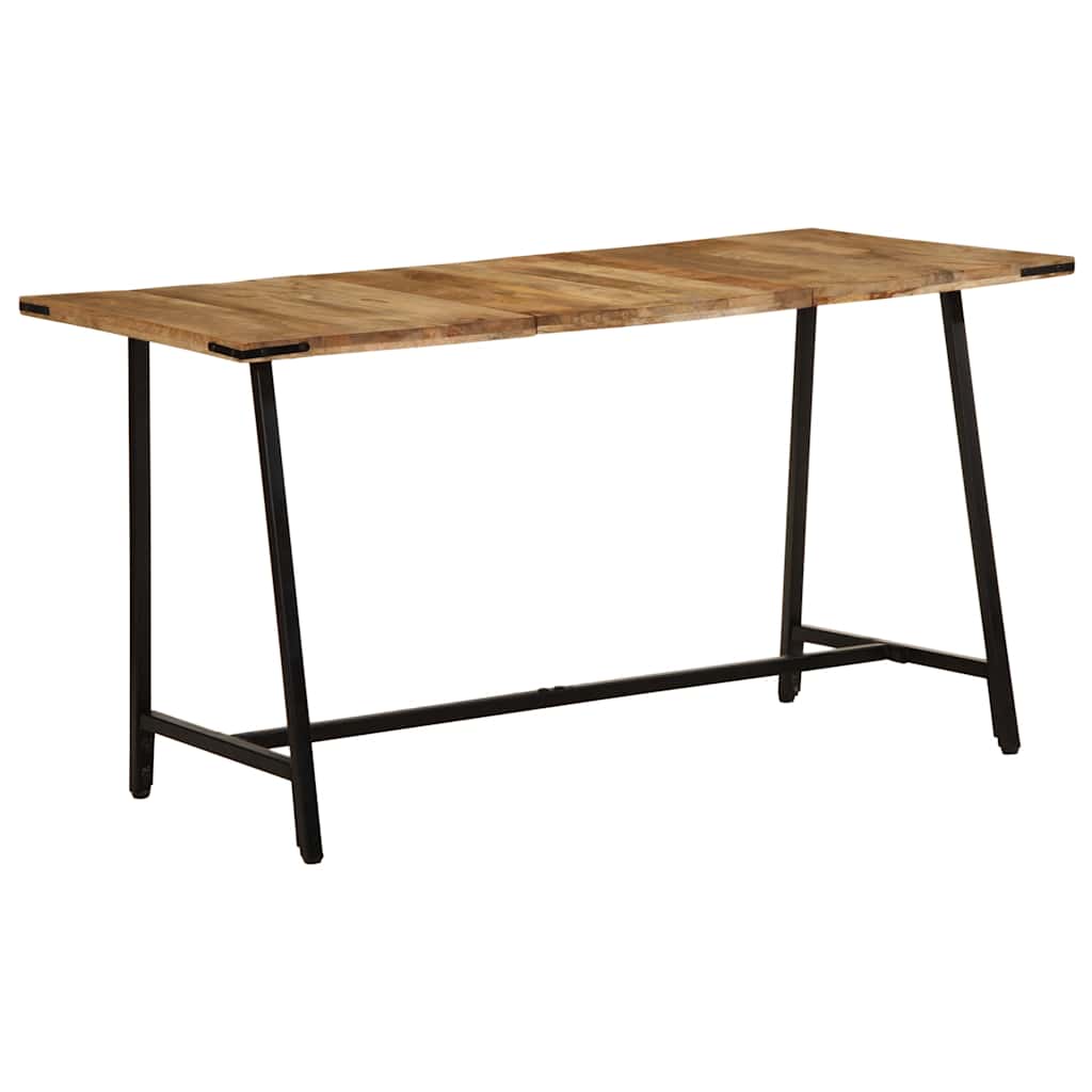 Mesa de jantar 140x70x75 cm madeira de mangueira maciça