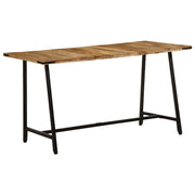 Mesa de jantar 140x70x75 cm madeira de mangueira maciça