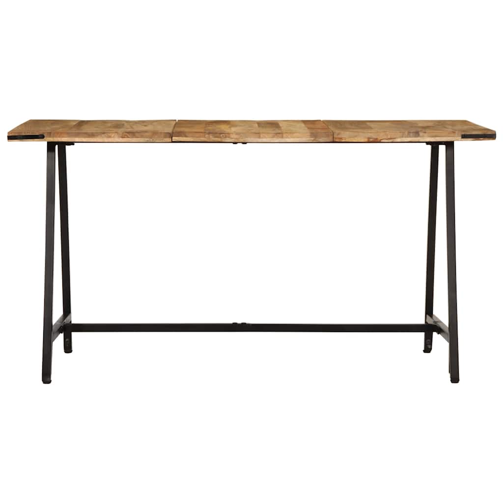 Mesa de jantar 140x70x75 cm madeira de mangueira maciça