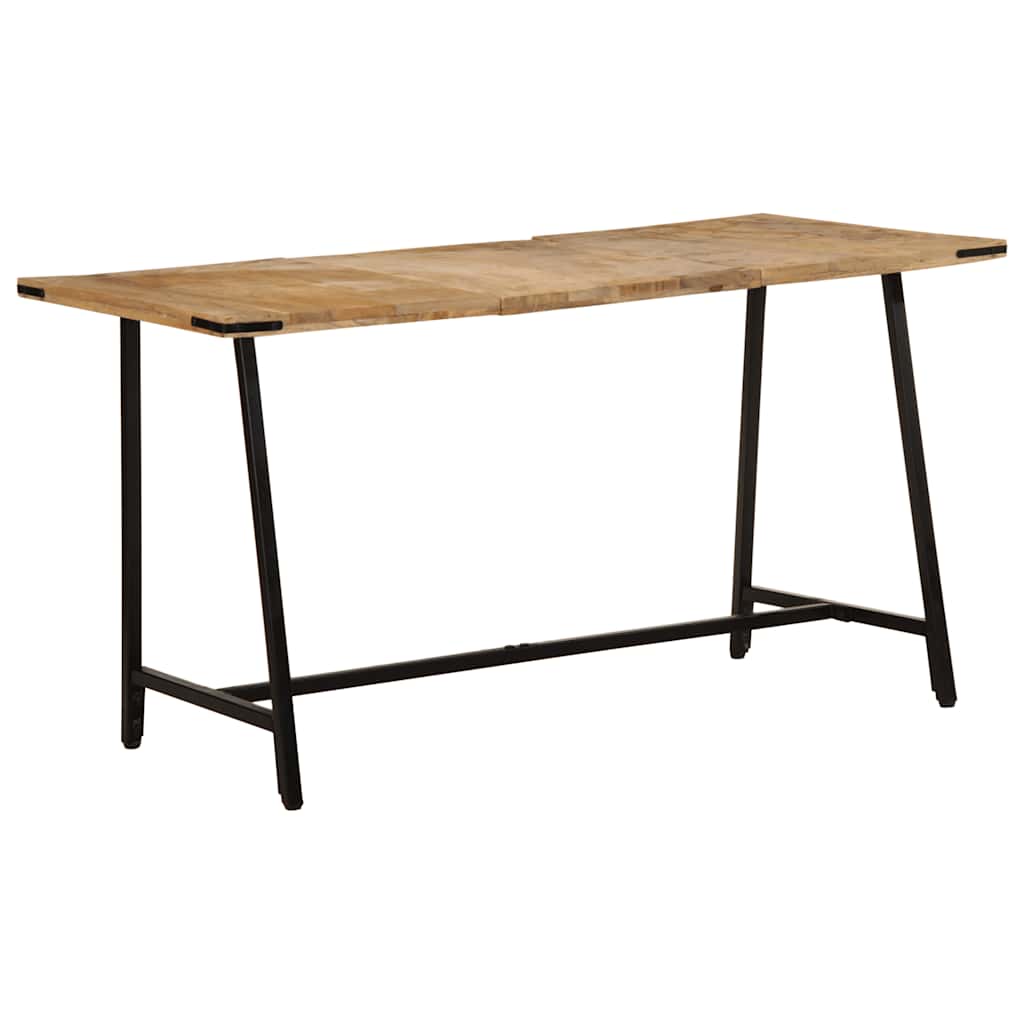 Mesa de jantar 140x70x75 cm madeira de mangueira maciça