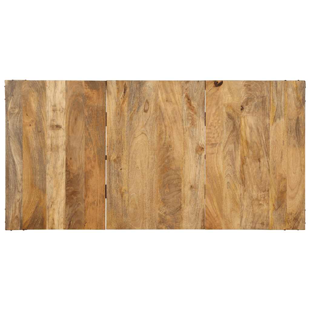 Mesa de jantar 140x70x75 cm madeira de mangueira maciça