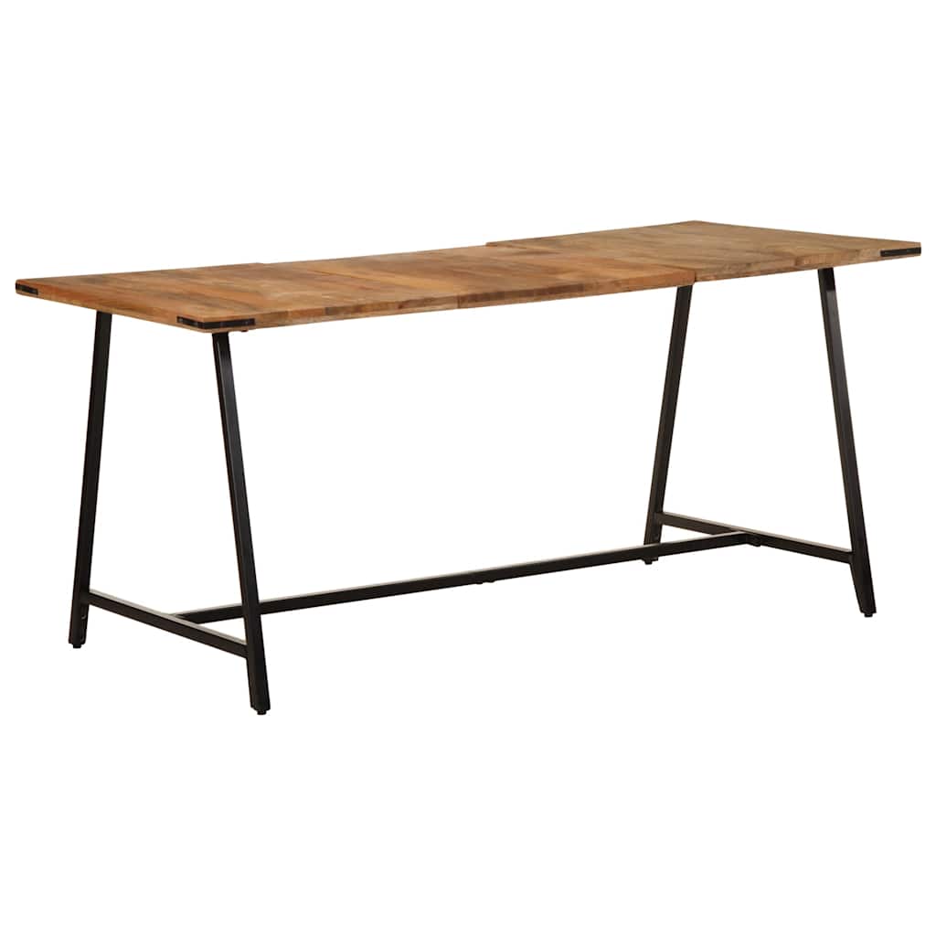Mesa de jantar 160x80x75 cm madeira de mangueira maciça