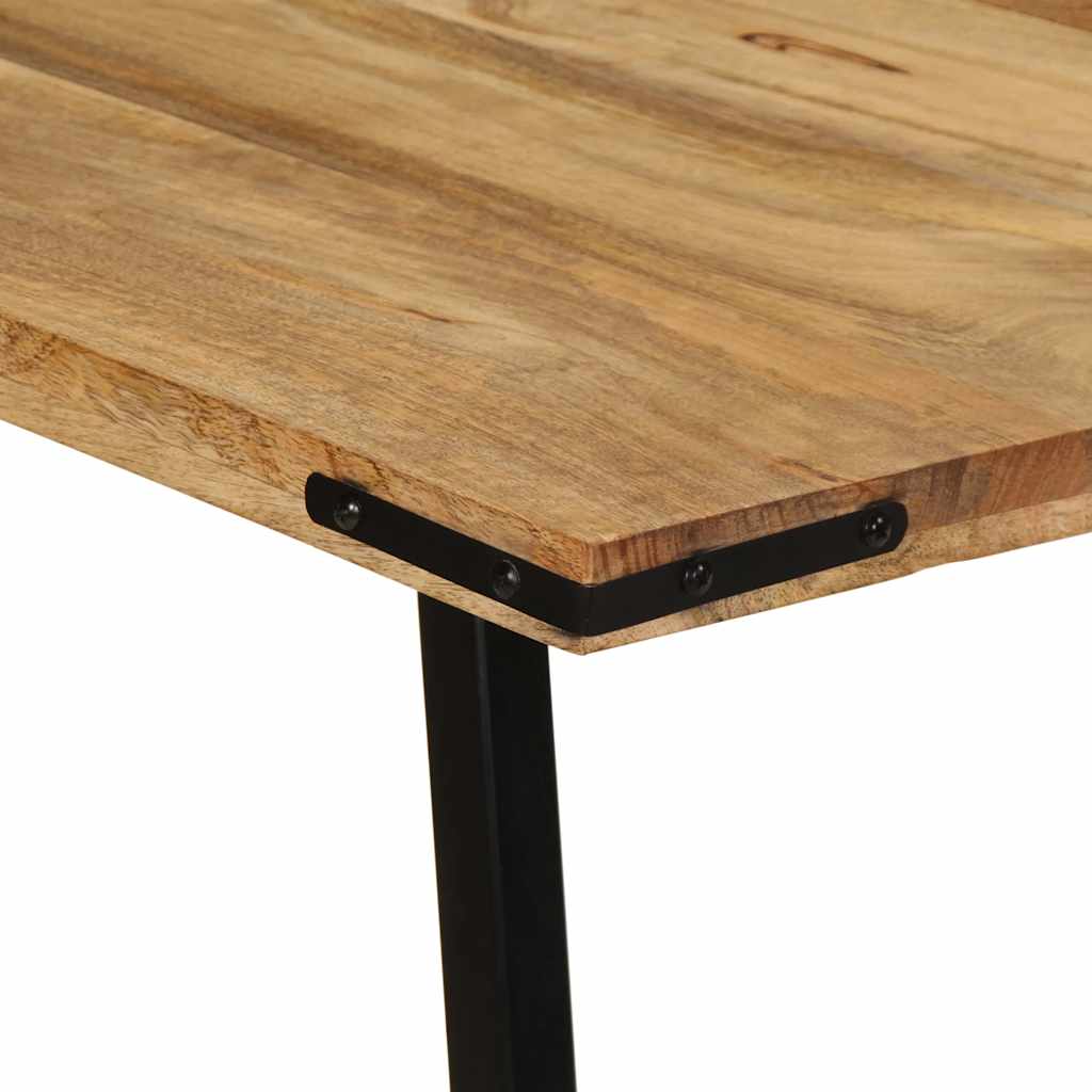 Mesa de jantar 160x80x75 cm madeira de mangueira maciça