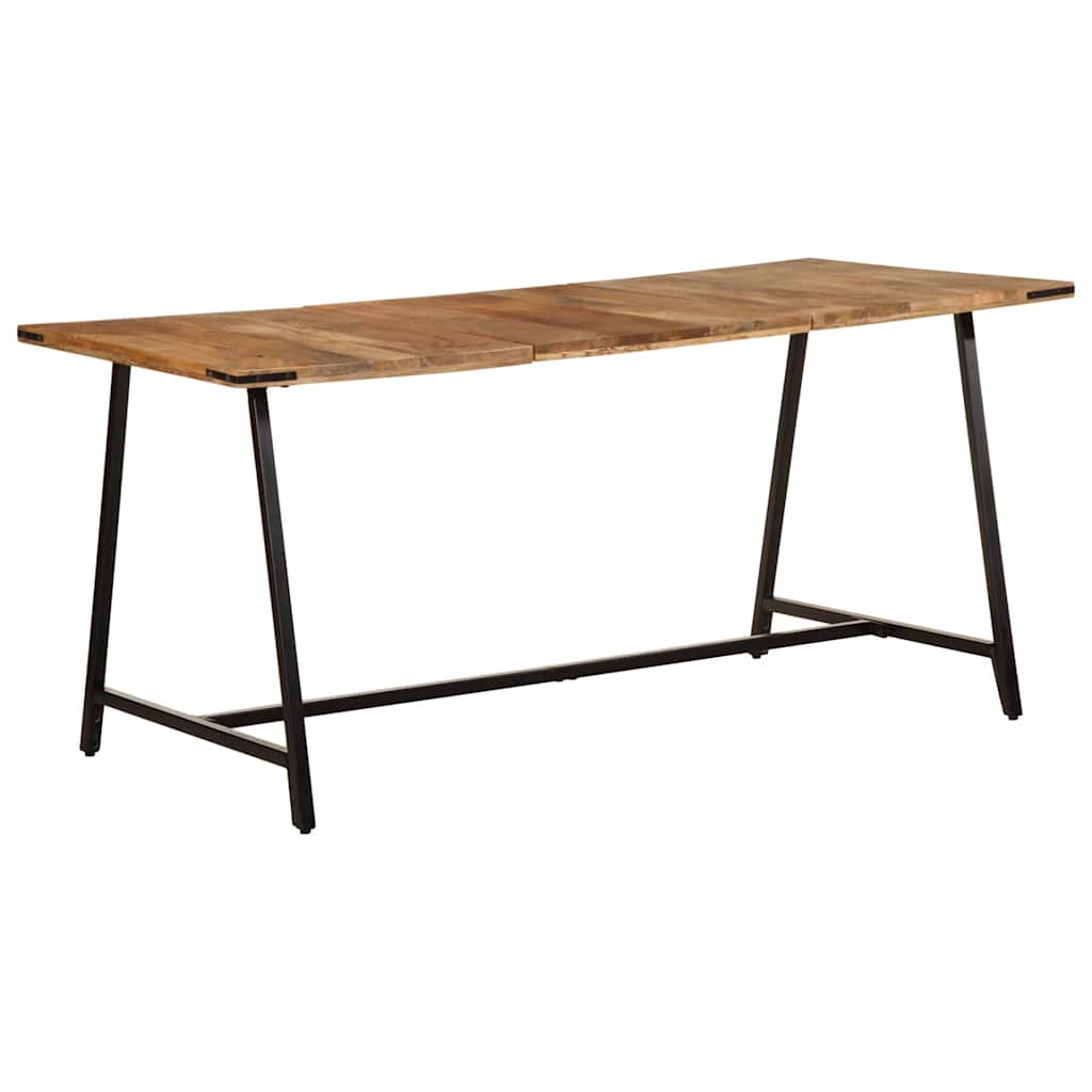 Mesa de jantar 160x80x75 cm madeira de mangueira maciça