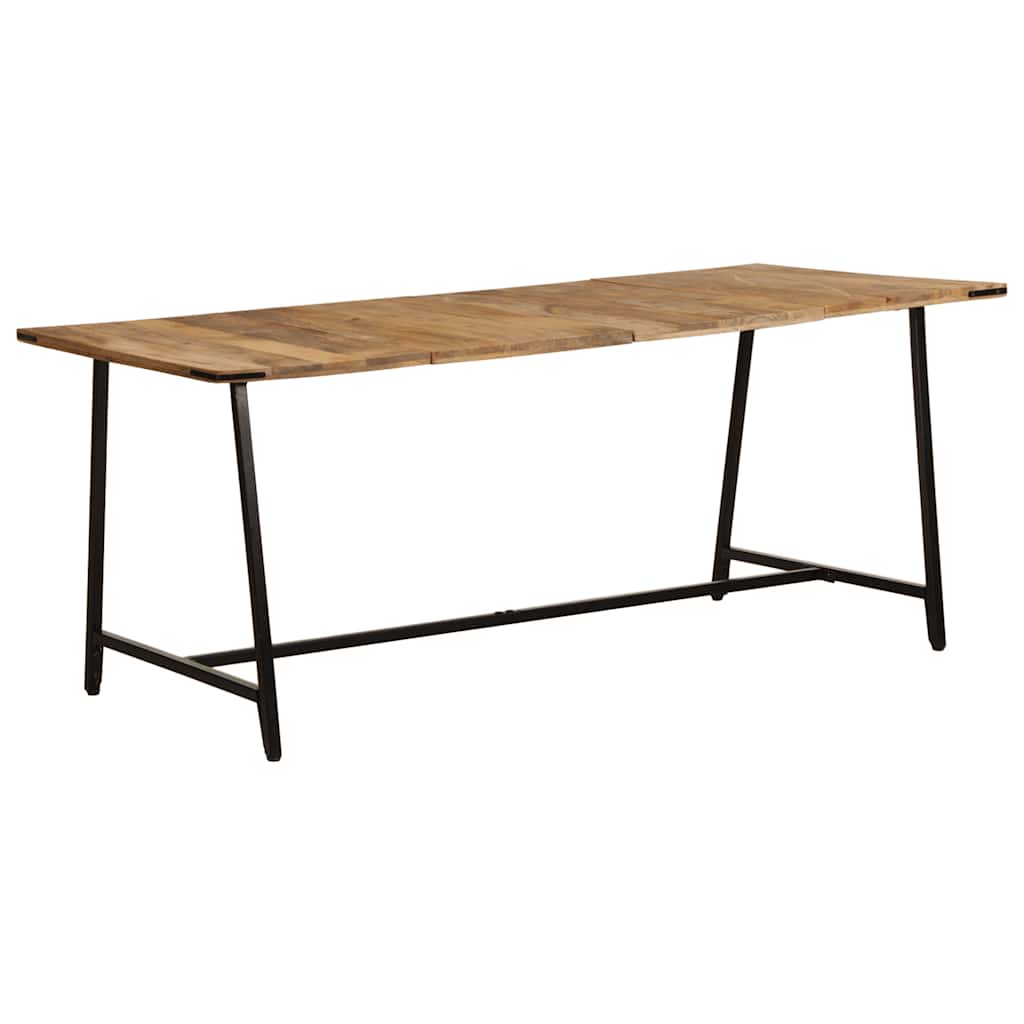 Mesa de jantar 180x90x75 cm madeira de mangueira maciça