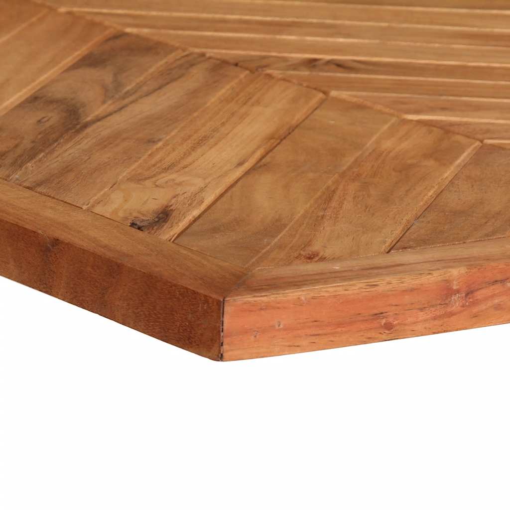 Mesa de jantar 140x70x75 cm madeira maciça de acácia