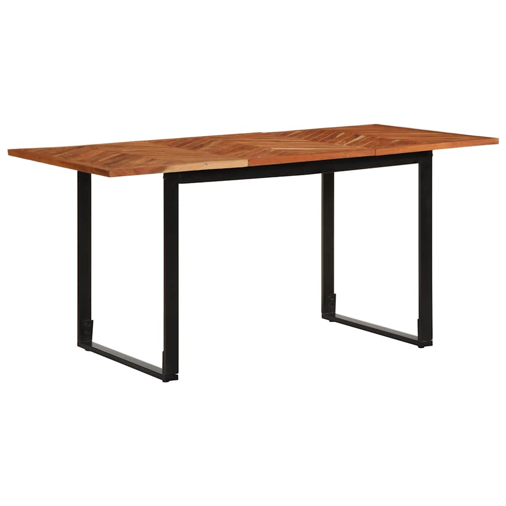 Mesa de jantar 160x80x75 cm Madeira maciça de Acácia
