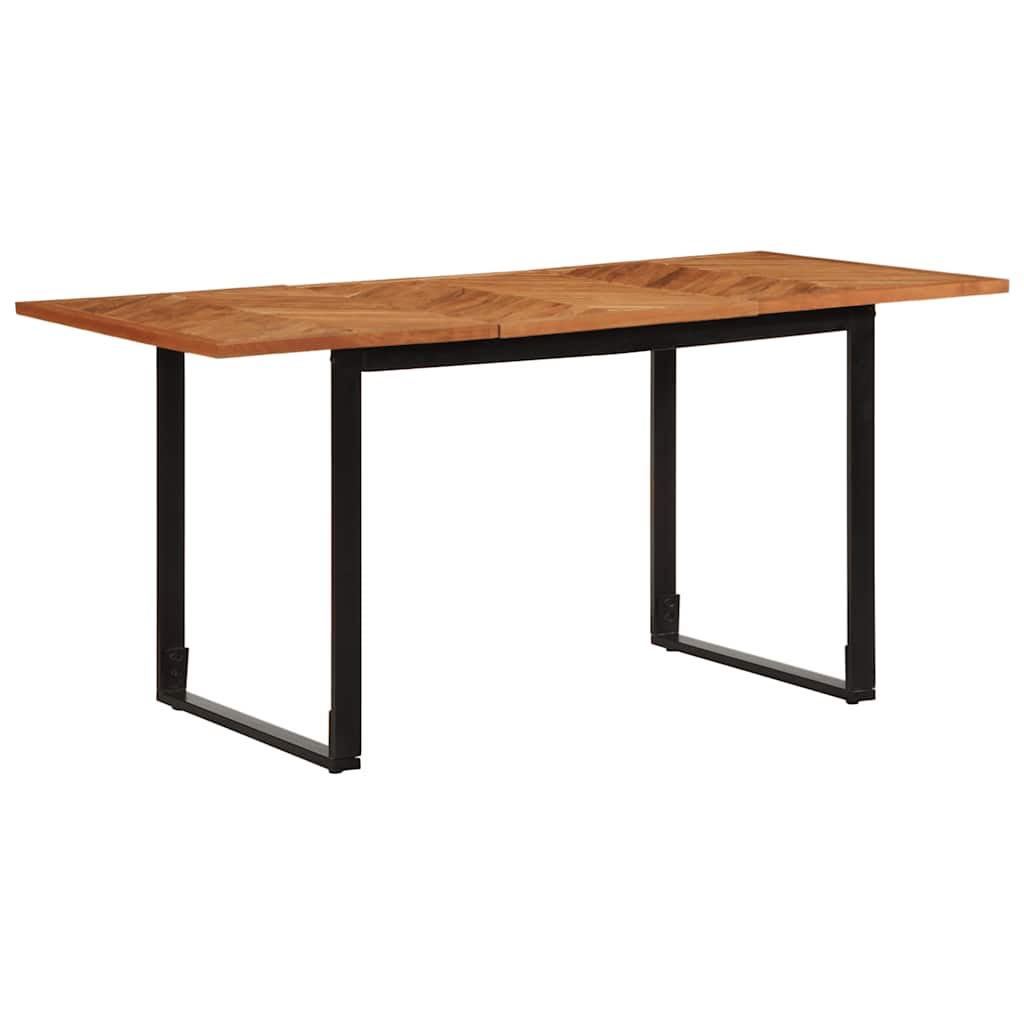 Mesa de jantar 160x80x75 cm Madeira maciça de Acácia