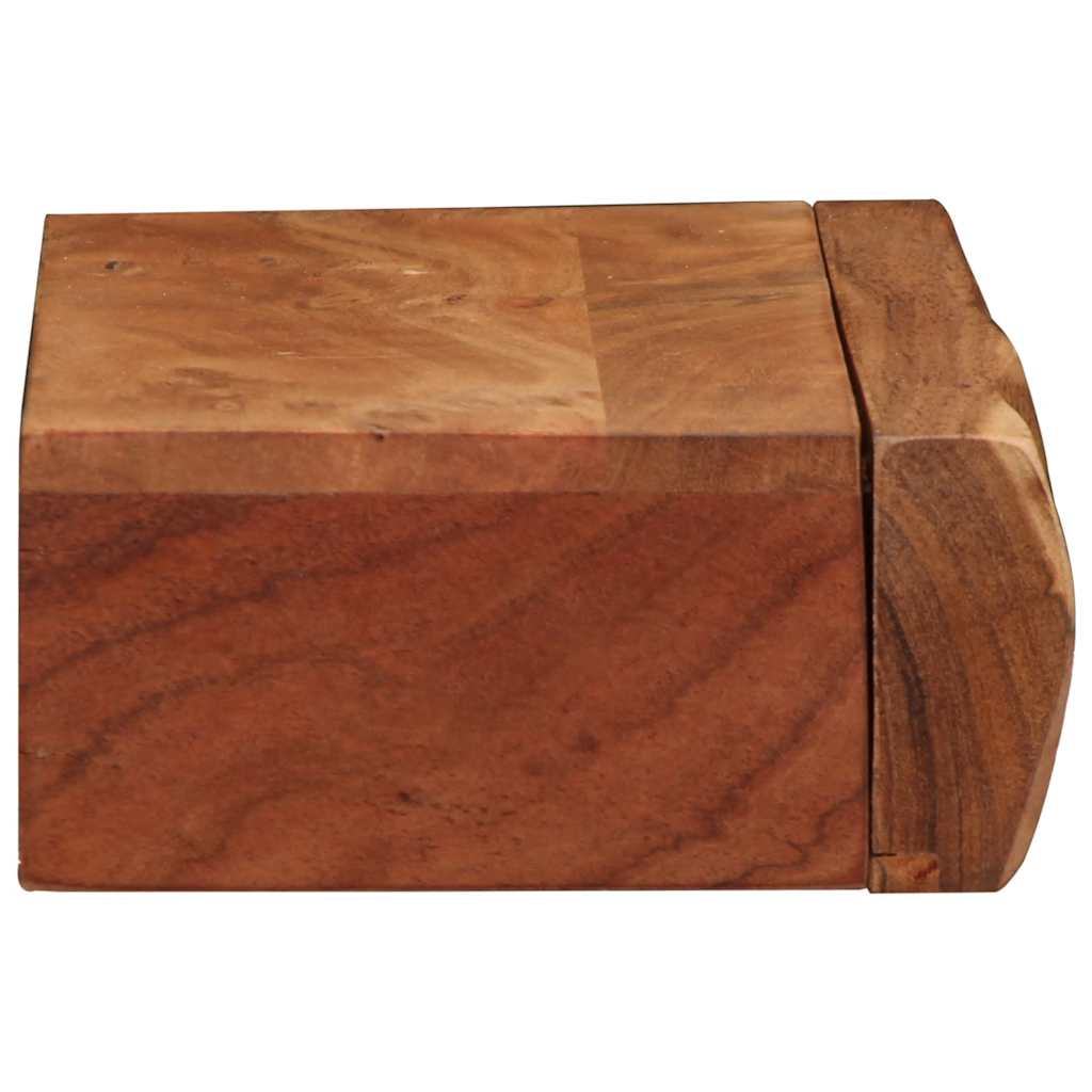 Prateleiras parede 2 pcs 40x17x8 cm madeira de acácia maciça