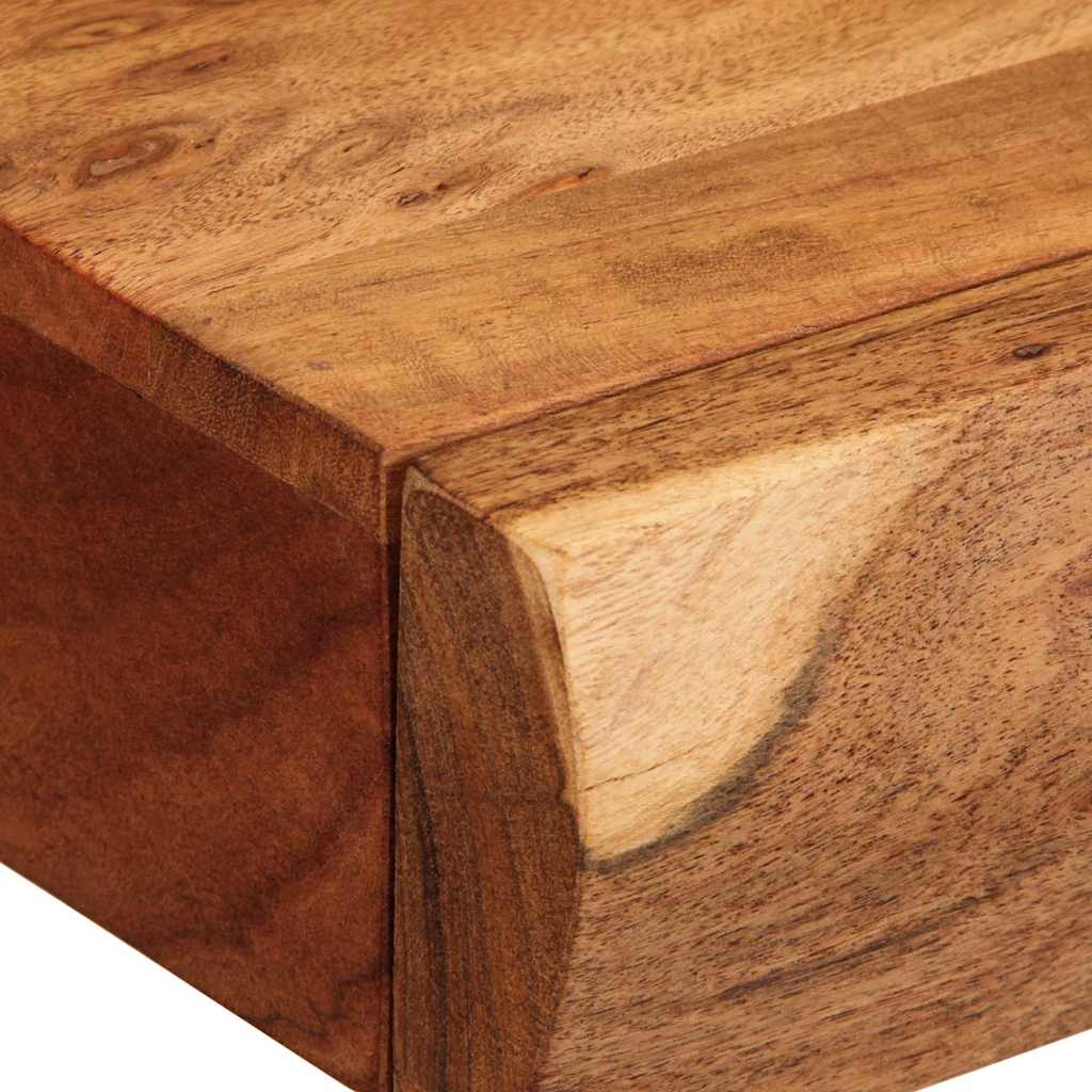 Prateleiras parede 2 pcs 40x17x8 cm madeira de acácia maciça