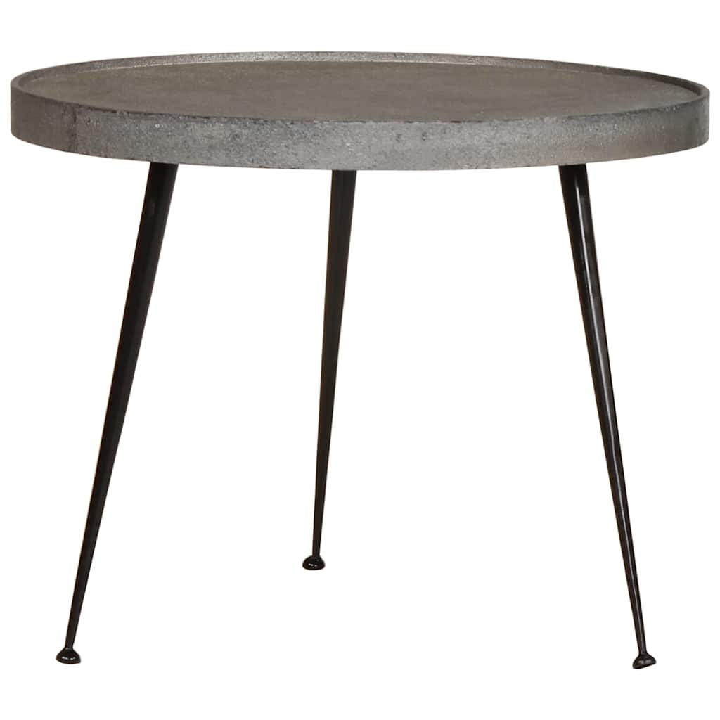 Mesas de centro 2 pcs derivados de madeira prateado