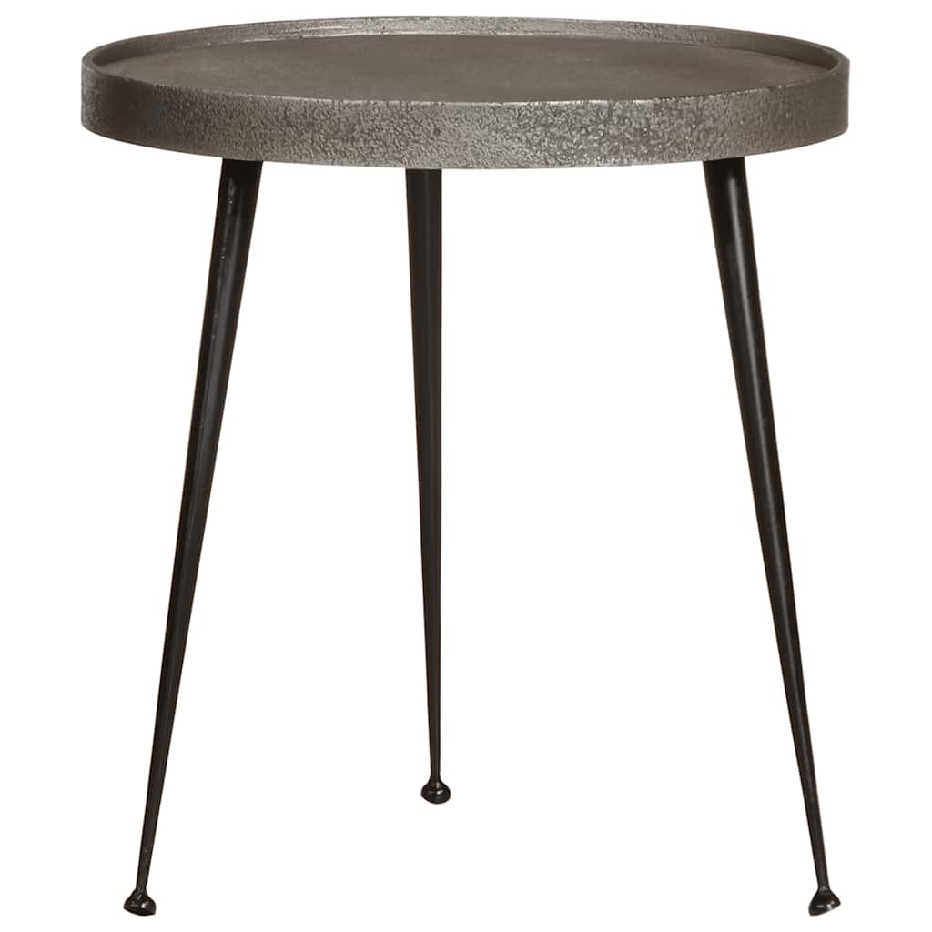 Mesas de centro 2 pcs derivados de madeira prateado