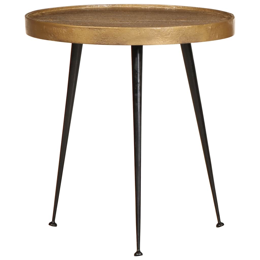 Mesas de centro 3 pcs derivados de madeira dourado