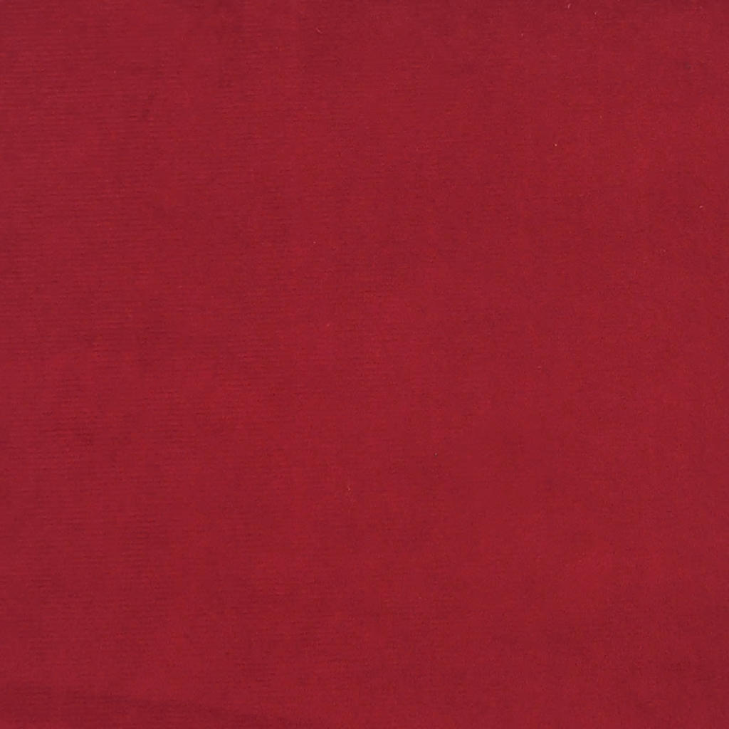 Sofá-cama de 2 lugares veludo vermelho tinto