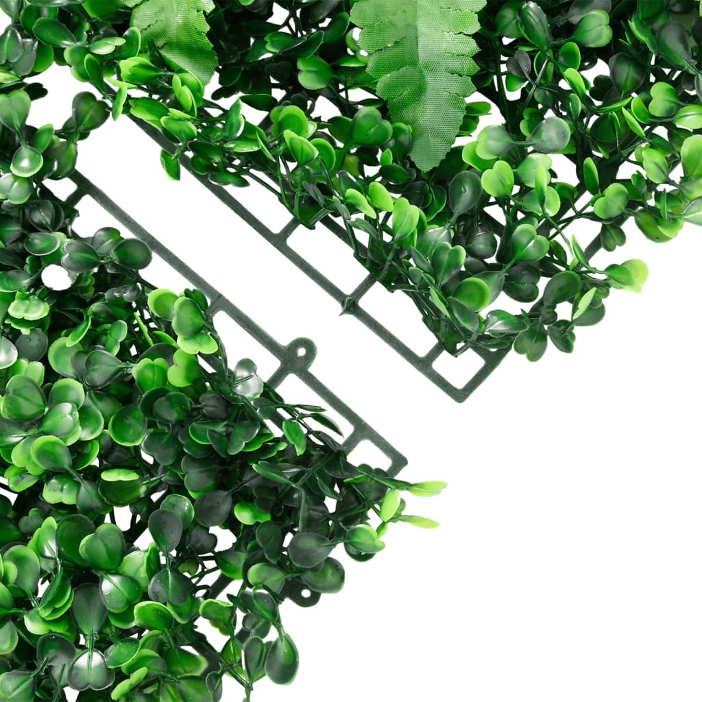   Vedação de plantas artificiais 24 pcs 40x60 cm verde