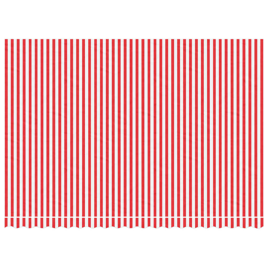 Tecido de substituição p/ toldo 4,5x3 m riscas vermelho/branco