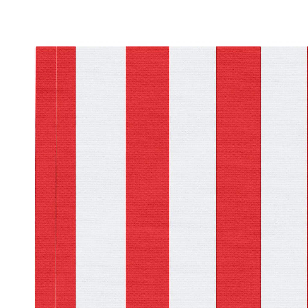 Tecido de substituição p/ toldo 4,5x3 m riscas vermelho/branco