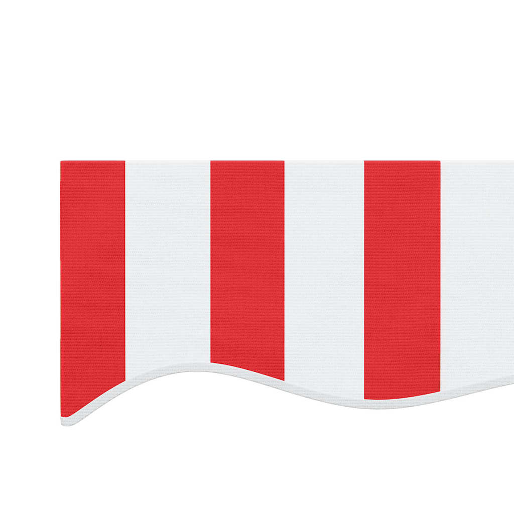 Tecido de substituição p/ toldo 4,5x3 m riscas vermelho/branco