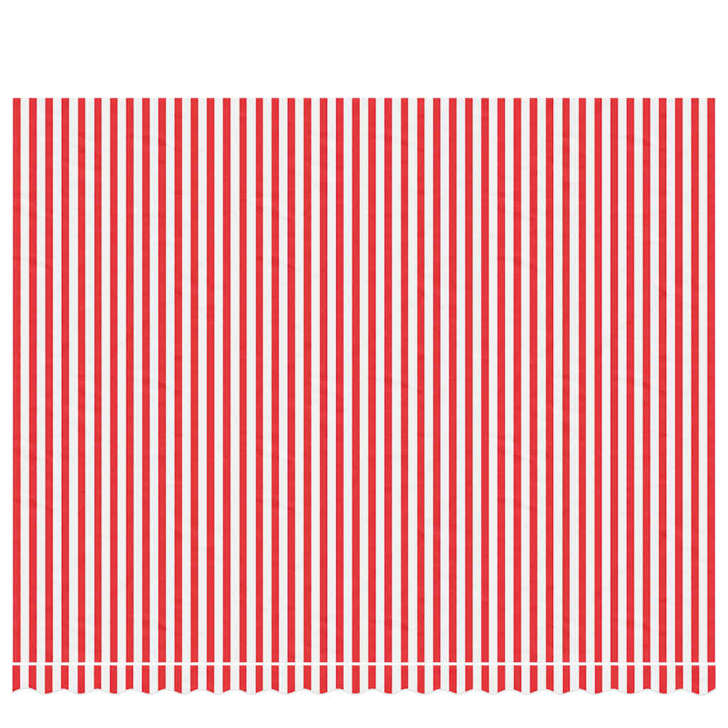 Tecido de substituição p/ toldo 4,5x3,5m riscas vermelho/branco
