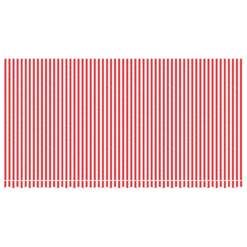 Tecido de substituição p/ toldo 6x3 m riscas vermelho/branco