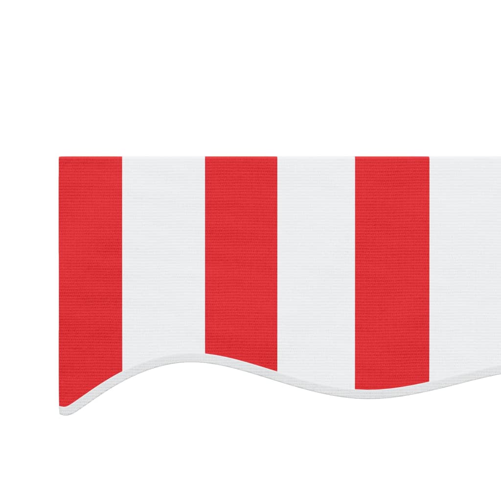 Tecido de substituição p/ toldo 6x3 m riscas vermelho/branco