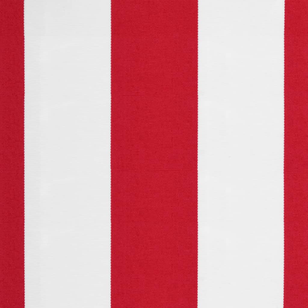 Tecido de substituição p/ toldo 6x3 m riscas vermelho/branco