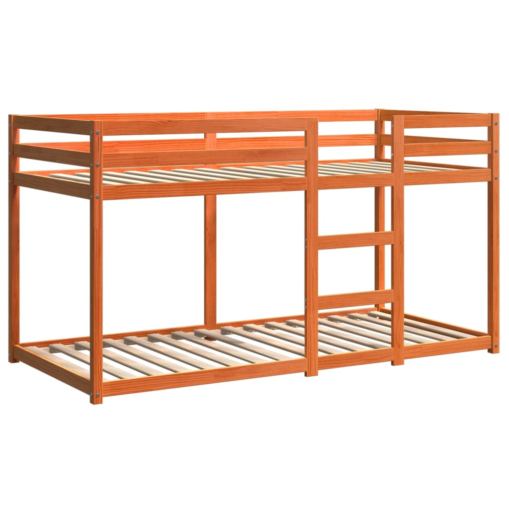 Beliche 80x200 cm madeira de pinho maciça castanho cera