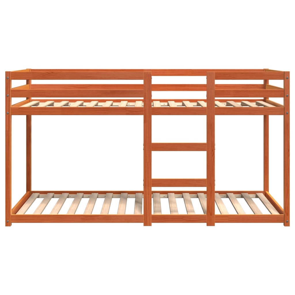 Beliche 75x190 cm madeira de pinho maciça castanho cera